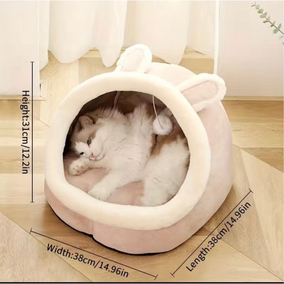 Cat Bed Warm Pet Basket Winter Cat Nest Dog Nest Cat House Tent  Removable And W - Picture 2 of 3